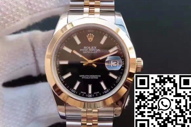 41 Rolex Dial Black Datejust Gold 126303 Wrapped 1217